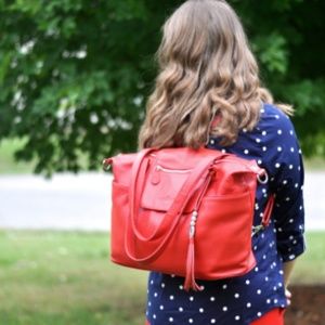 LILY JADE MADELINE BAG IN RED
